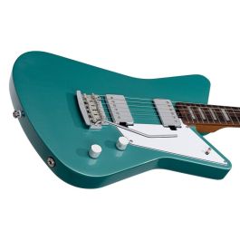 Sterling Guitarra Eléctrica Mariposa Omar Rodríguez-López Pastillas Humbucker Clavijeros Bloqueador Arce Roasted Dorado Green