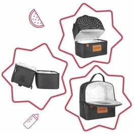 Badabulle Bolsa de almuerzo aislada para bebé Pick & Go con 5L, isotérmica 3h caliente/5h frío, multibolsillos y correa ajustable