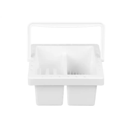 Liderpapel Cubo Limpiador de Pinceles de Plástico con Asa Transportable 13x13x9 cm Utiles Manualidades