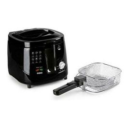 Domo DO461FR Freidora Eléctrica Classic 2.5L, 1800W, Cool Touch, Termostato Ajustable, Tazón Antiadherente, Negro