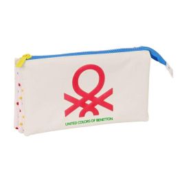 Portatodo Triple Benetton Topitos Blanco (22 x 12 x 3 cm) Precio: 7.95000008. SKU: S4308025