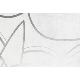 DKD Home Decor Cuadro Oriental Blanco Plateado Buda Lienzo PS 82.5 x 122.5 x 4.5 cm (2 Unidades)