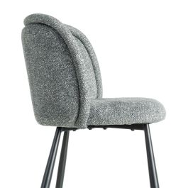 Silla Jaspeado Verde Tejido-Metal 56 X 56 X 78 cm