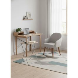 Inde Mesa Plegable Madera-Metal 48x38x66 cm 12mm Mdf 5.28 kg (2 Unidades)