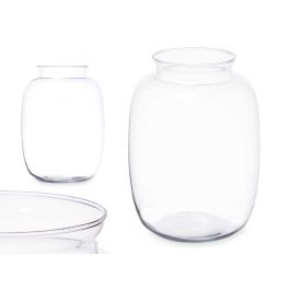 Jarrón Giftdecor abombado boca abierta 24x32x24 cm vidrio transparente Precio: 12.50000059. SKU: B16YM95FDM