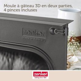 Zenker ZEN1695520256157 Juego de 2 Moldes 3D para Tartas con Forma de Cordero de Pascua - 900 ml
