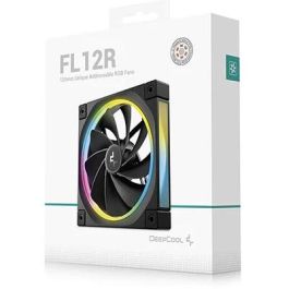 Deepcool FL12R Ventilador de Caja 120mm Negro ARGB PWM | Refrigeración Eficiente para PC Gaming | 55 CFM, 450-2365 RPM, 33.9 dB