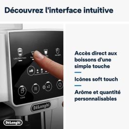 Delonghi ECAM220.61.W Cafetera Espresso con Molinillo Integrado, Acero Inoxidable