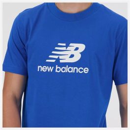 Camiseta de Manga Corta Hombre New Balance Sport Essentials Logo Azul 11-12 Años