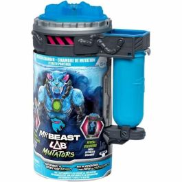 MRBEAST LAB Stealth Panther Mutators Figura de acción 13 cm Cuerpo azul translúcido 20 puntos de articulación, modelo aleatorio