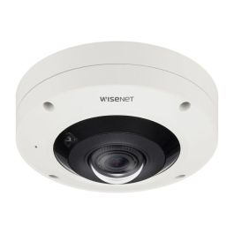 Hanwha Cámara IP fisheye 12M 4K AI 1.08mm antivandálica IR10 WDR H.265 IK10 IP66 NEMA 4X 12V/PoE Wisenet X Precio: 755.99000004. SKU: B13T2ED3FC