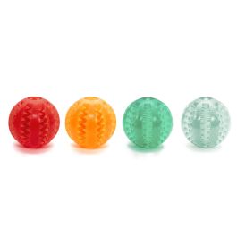 Gloria Pelota Dental TPR 7 cm con Hendiduras para Premios y Limpieza Dental