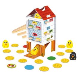 Goula Happy Chickens: Juego de Habilidad de Madera para Niños de 3 a 5 años, Encuentra los Pollitos Retirando Palos, Hasta 4 Jugadores