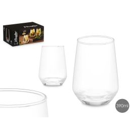 Vaso de agua Vivalto 67018-1/BHZ6 Transparente Vidrio 390 ml (6 Unidades)