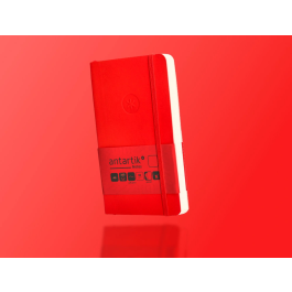 Antartik Cuaderno A6 Tapa Blanda Hojas Lisas Rojo 100 Hojas 80 gr FSC