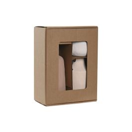 DKD Home Decor Jarrón Urban de Gres Multicolor 10 x 24 x 13 cm, Set de 3 Piezas, Colección Vaset