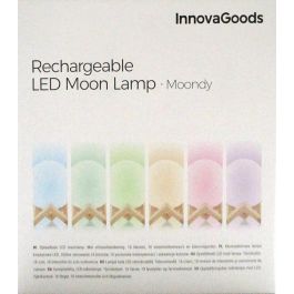 Innovagoods Lámpara LED Recargable Luna Moondy Luces para Decoración (6 Unidades)