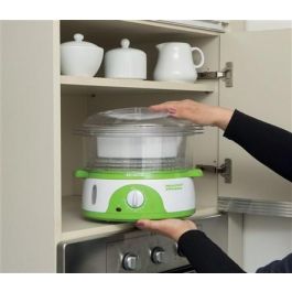 Ariete Cocedor a Vapor de 3 Pisos para Pescado, Arroz, Carne y Verduras Ariete Cocedor a Vapor de 3 Pisos para Pescado, Arroz, Carne y Verduras