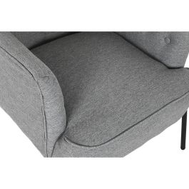 Sillon Scandi DKD Home Decor Gris Dorado 73 x 79.5 x 65 cm