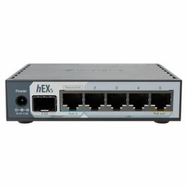 Mikrotik E60IUGS Router Gigabit Ethernet Negro con USB 3.2 Gen 1 y velocidades de hasta 2500 Mbit/s