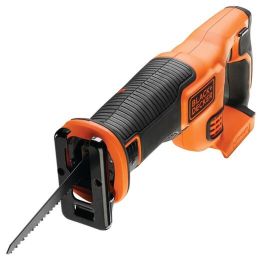 Black & Decker BDCR18N Sierra de sable inalámbrica, hoja de 15 cm. Cortes en madera, metal, plástico y poda; cambio sin herramientas.