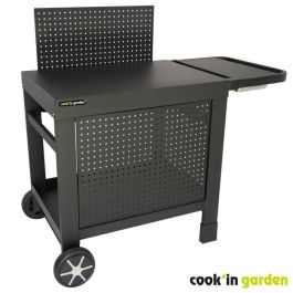 Carro COOK'IN GARDEN REVA 110 PREMIUM - 100% metal - Superficie de trabajo (L.108 x L.55 cm) - 1 estante bajo, 1 faldón, 1 salpicadero Precio: 264.49999961. SKU: B193ALHNRJ