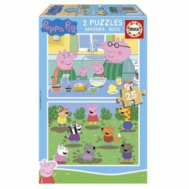 Puzzle de madera 2x25 piezas peppa pig Precio: 9.99944. SKU: B15R5Y8PGN