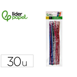 Liderpapel Limpiapipas de Chenilla 30 cm Colores Brillantes Surtidos Bolsa 30 Unidades Precio: 1.49999949. SKU: B1B8ZY53DB