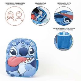 Mochila infantil 3D stitch 25.0 x 31.0 x 10.0 cm