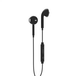 Elbe AU-N15-MIC Auriculares Intra-Auditivos con Micro Negros, Control de Llamadas y Reproducción