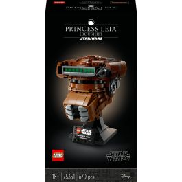 LEGO 75351 Star Wars Casco de la Princesa Leia (Boushh) - Juego de Construcción para Adultos, 670 Piezas