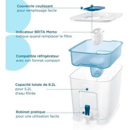 Depósito filtrante flow azul 1f maxtra pro 8,2 l 1051126 brita