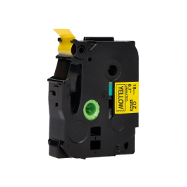 Q-connect Cinta Tze-641 Amarillo-Negro 18mm Longitud 8m Compatible Brother Consumible Rotuladora 100x20x70mm