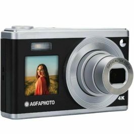AgfaPhoto DC9200 Cámara Digital Compacta Multifunción Realishot 24MP 4K Video, Zoom Óptico 10x, Sensor CMOS, Negra
