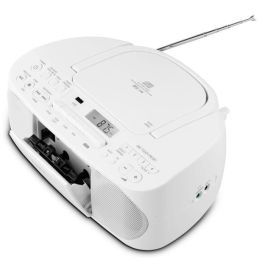 Medion MED4061275066371 Radio CD K7 FM con 2x3W RMS en Blanco