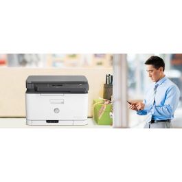 HP 4ZB96A - Impresora Multifunción Láser Color MFP 178NW WiFi 3 en 1 Compacta para Oficina y Hogar, 18ppm Negro, 4ppm Color