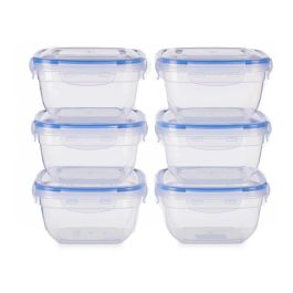 Set 6 Fiambreras Plastico Cuadradas 900Ml Leknes 14X8CM (8 Unidades) Set 6 Fiambreras Plastico Cuadradas 900Ml Leknes 14X8CM (8 Unidades)