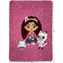 Gabby'S Dollhouse AUC1718139472903 Manta de Gabby y la Casa Mágica, 100 x 140 cm