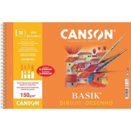 Canson Bloc de dibujo Basik A3 325x460 mm, 20 hojas 150g/m², papel blanco natural ligeramente satinado FSC Precio: 8.68999978. SKU: B19QSN3CX4