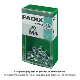 Fadix Tuerca M4 de Cinc - Caja con 20 Unidades
