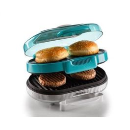 Ariete 205/01 Máquina de Hamburguesas Party Time Azul - Placas Antiadherentes, Compacta Ariete 205/01 Máquina de Hamburguesas Party Time Azul - Placas Antiadherentes, Compacta