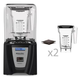 BLENDTEC - C825D46Q-EUB1GB1A-K - BATIDORA CONNOISSEUR 825 + 2 JARRAS FOURSIDE + 2 TAPAS BLANDAS - 22.9x22.9x47.5 cm - NEGRO Precio: 1500.94999945. SKU: B1HWFGRSDT