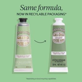 L'Occitane En Provence Crema de Manos Deliciosas Almendras Nutritiva e Hidratante para Manos Suaves y Profundamente Nutridas 30 ml