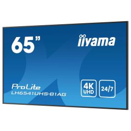 iiyama 65" 4K UHD IPS 3840x2160 25% Haze Monitor para Uso Profesional 24/7 Landscape y Portrait con Media Player USB