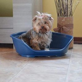 Ferplast Cama de Plástico para Perro y Gato Siesta Deluxe 2 Negra