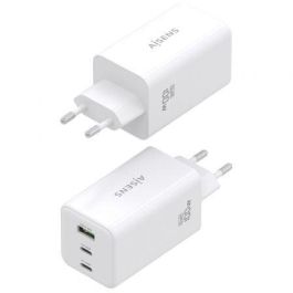 Aisens ASCH-100W3P051-W Cargador de Pared GaN 100W con 2xUSB-C y 1xUSB-A para Portátiles, Móviles, Tablets - Blanco