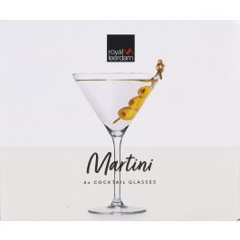 Set 4 Copas Martini 26 cl Cocktails Royal Leerdam (4 Cajas) Set 4 Copas Martini 26 cl Cocktails Royal Leerdam (4 Cajas)