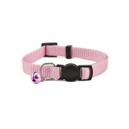 Nayeco Collar para Gato Basic, Rosa, Ajustable con Cierre de Seguridad y Alta Calidad, 20-33 cm x 1 cm (3 Unidades)