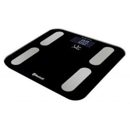 BÁSCULA DE BAÑO JATA 593 - ANALIZADOR CORPORAL 8 FUNCIONES - BT - CAPACIDAD 180KG - GRADUACION 100G - 7 MEMORIAS - BASE CRISTAL SEGURIDAD