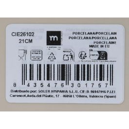 La Mediterranea Plato Hondo "Cies" 21 cm x 5.3 cm Colección Cies Monaco (12 Unidades)